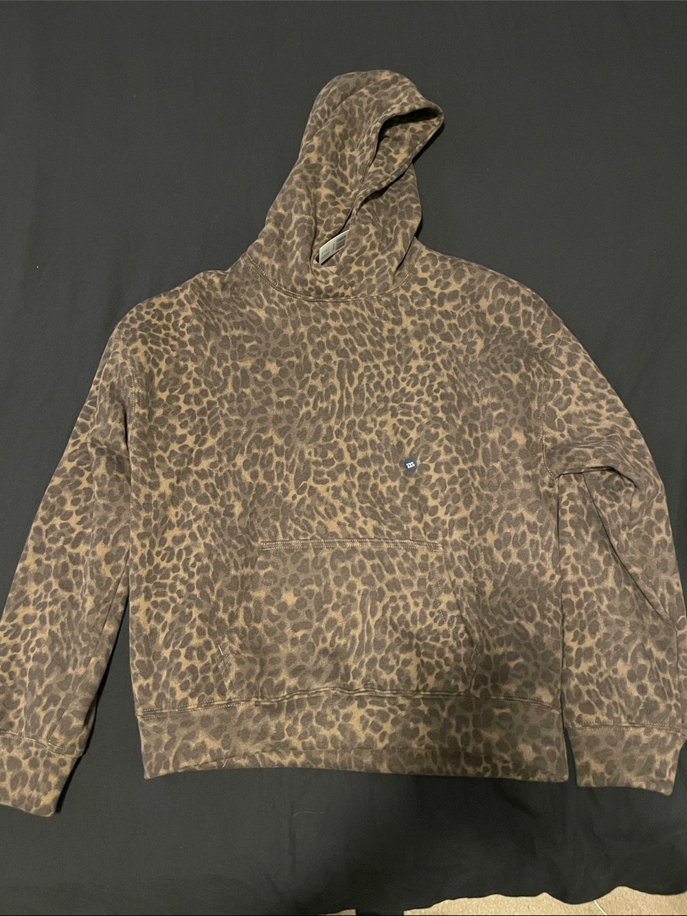 Cheetah print hoodie